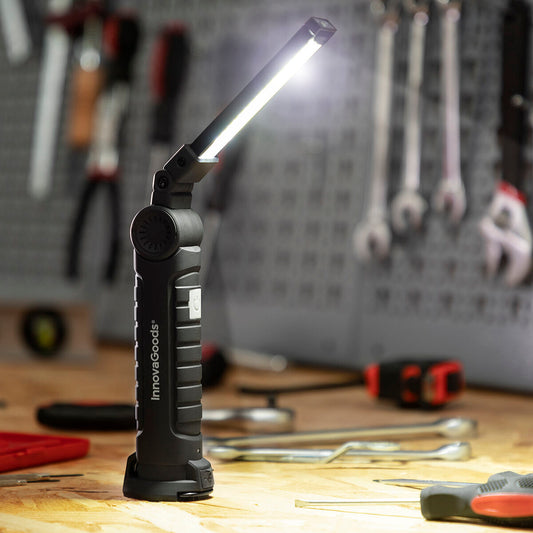 LED-ficklampan Hasse - Uppladdningsbar magnetisk LED-ficklampa 5-i-1