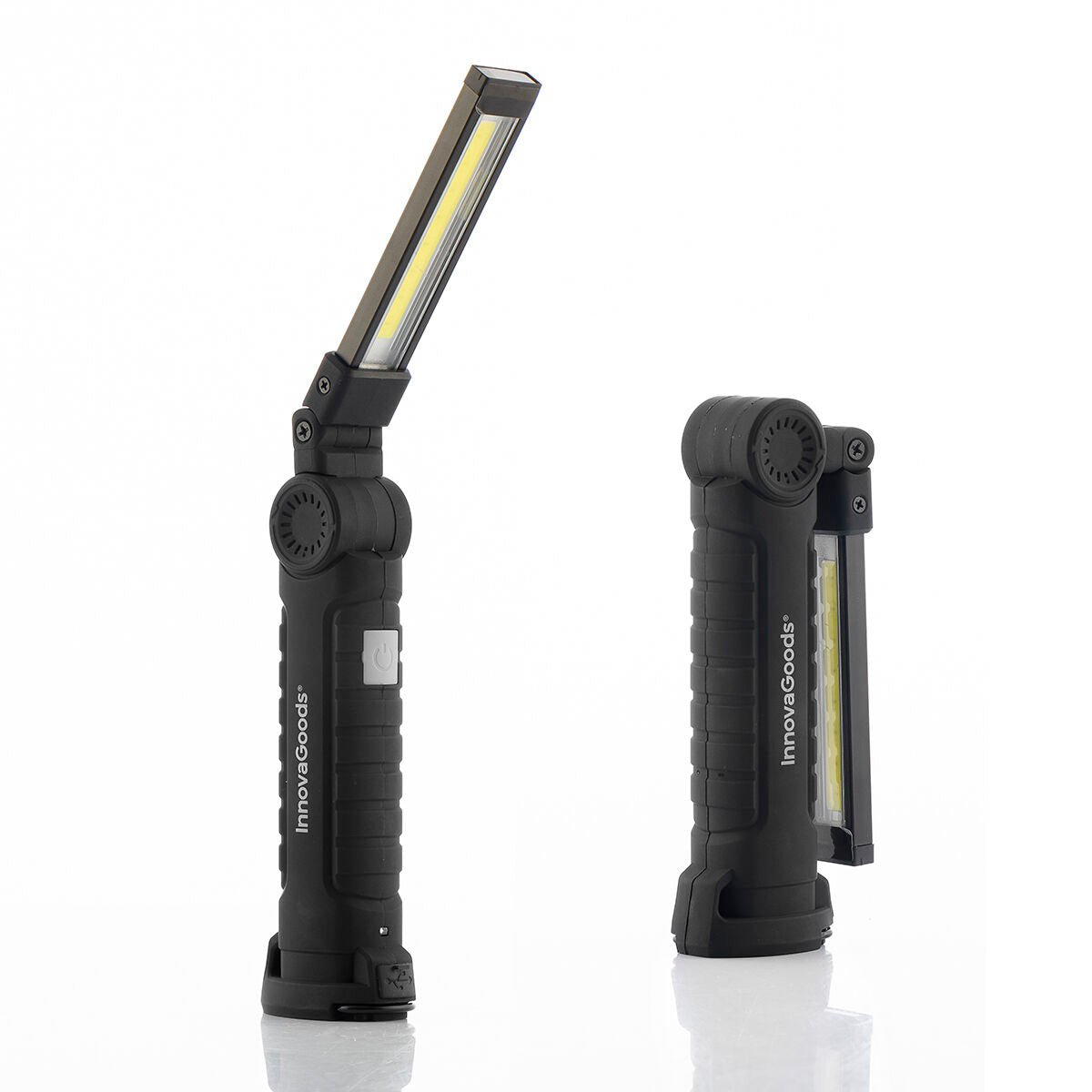 LED-ficklampan Hasse - Uppladdningsbar magnetisk LED-ficklampa 5-i-1