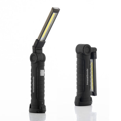 LED-ficklampan Hasse - Uppladdningsbar magnetisk LED-ficklampa 5-i-1