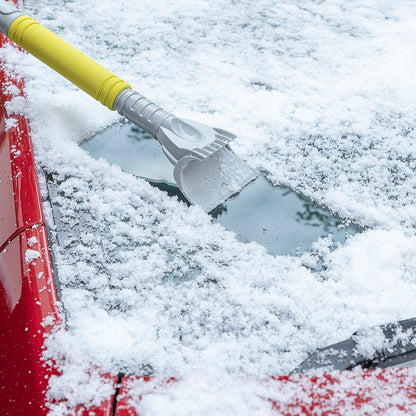 Teleskopiska isskrapan Bosse - 3-i-1 skrapan för insnöade bilar