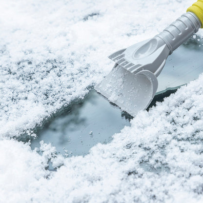 Teleskopiska isskrapan Bosse - 3-i-1 skrapan för insnöade bilar